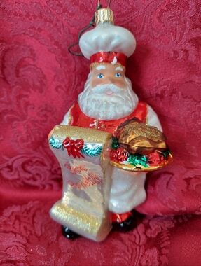 Santa Chef Christmas Ornament